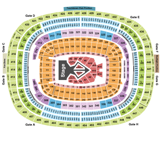Northwest Stadium Beyoncé Seating Chart